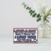 Cartes de visite Love-a-Day (Debout devant)