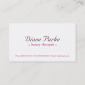 Cartes de visite lunatiques (Dos)