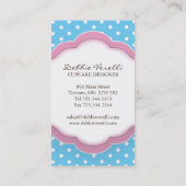 Cartes de visite lunatiques de biscuit (Dos)