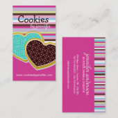 Cartes de visite lunatiques de biscuits (Devant / Derrière)
