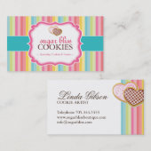 Cartes de visite lunatiques de biscuits (Devant / Derrière)