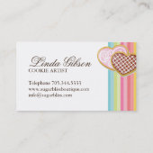 Cartes de visite lunatiques de biscuits (Dos)