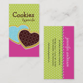 Cartes de visite lunatiques de biscuits (Devant / Derrière)