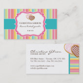 Cartes de visite lunatiques de biscuits (Devant / Derrière)