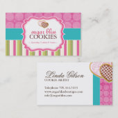 Cartes de visite lunatiques de biscuits (Devant / Derrière)