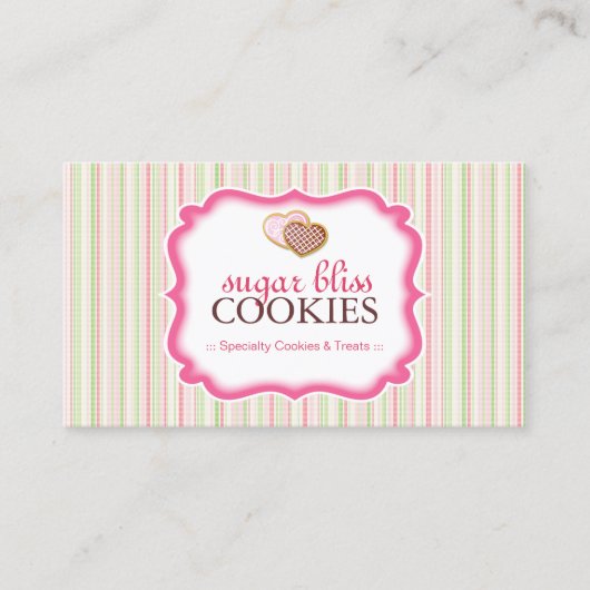 Cartes de visite lunatiques de biscuits (Devant)