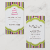 Cartes de visite lunatiques de boulangerie (Devant / Derrière)