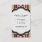 Cartes de visite lunatiques de boulangerie (Dos)