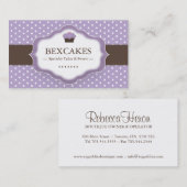 Cartes de visite lunatiques de boulangerie (Devant / Derrière)