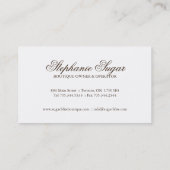 Cartes de visite lunatiques de boulangerie (Dos)