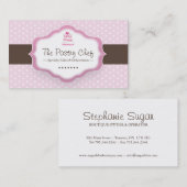 Cartes de visite lunatiques de boulangerie (Devant / Derrière)