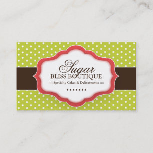 Cartes de visite lunatiques de boulangerie