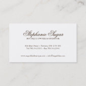 Cartes de visite lunatiques de boulangerie (Dos)