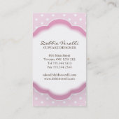 Cartes de visite lunatiques de boulangerie (Dos)