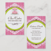 Cartes de visite lunatiques de boulangerie (Devant / Derrière)