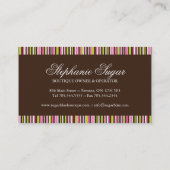 Cartes de visite lunatiques de boulangerie (Dos)