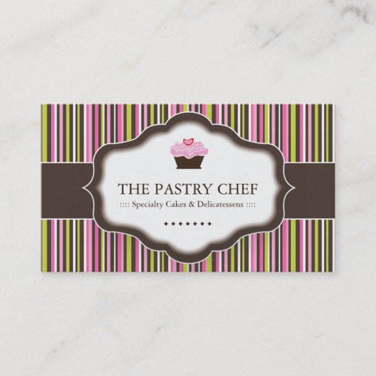 Cartes de visite lunatiques de boulangerie (Devant)