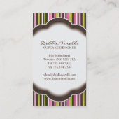 Cartes de visite lunatiques de boulangerie (Dos)