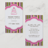 Cartes de visite lunatiques de boulangerie (Devant / Derrière)