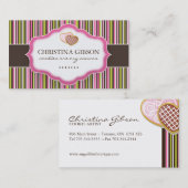 Cartes de visite lunatiques de boulangerie (Devant / Derrière)