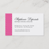 Cartes de visite lunatiques de boutique (Dos)