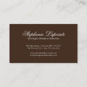 Cartes de visite lunatiques de boutique de bébé (Dos)