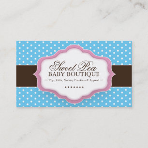Cartes de visite lunatiques de boutique de bébé