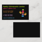 Cartes de visite lunatiques de chiropractie (Devant / Derrière)