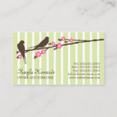 Cartes de visite lunatiques de dénommer et de (Dos)