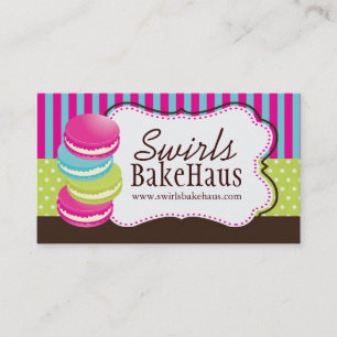 Cartes de visite lunatiques de Macarons