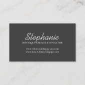 Cartes de visite lunatiques de magasin (Dos)