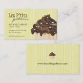 Cartes de visite lunatiques de petit gâteau (Devant / Derrière)