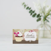 Cartes de visite lunatiques de petit gâteau (Debout devant)