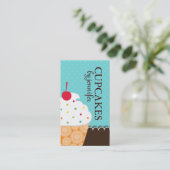 Cartes de visite lunatiques de petit gâteau (Debout devant)