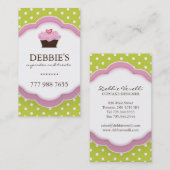 Cartes de visite lunatiques de petit gâteau (Devant / Derrière)