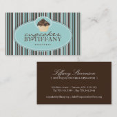 Cartes de visite lunatiques de petit gâteau (Devant / Derrière)