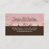 Cartes de visite lunatiques de petit gâteau (Dos)