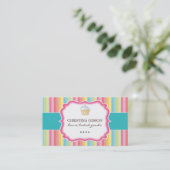 Cartes de visite lunatiques de petit gâteau (Debout devant)