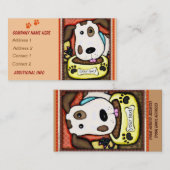 Cartes de visite lunatiques faits sur commande de (Devant / Derrière)