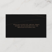 Cartes de visite Luxe Bronze Vagues Abstraites (Dos)