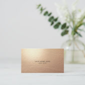 Cartes de visite Luxe Bronze Vagues Abstraites (Debout devant)