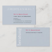 Cartes de visite Luxe Frais (Devant / Derrière)