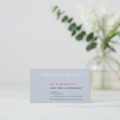 Cartes de visite Luxe Frais (Debout devant)