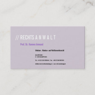 Cartes de visite Luxe Frais