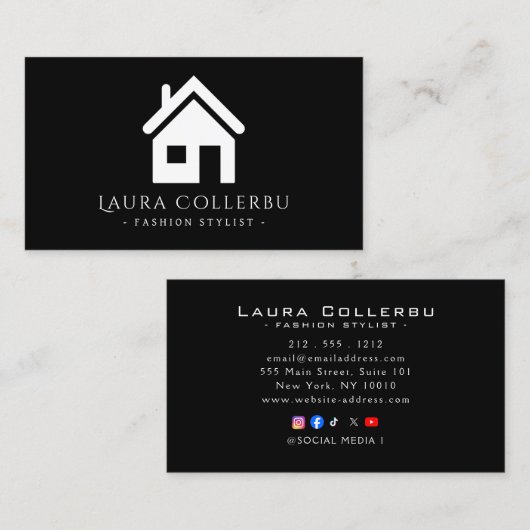Cartes de visite luxe haut de gamme (Devant / Derrière)