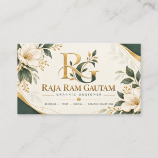 Cartes de visite Luxe – Or Minimaliste Moderne B