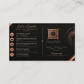 Cartes de visite Luxe – Or Minimaliste Moderne & B