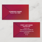 Cartes de visite luxueuses minimalistes (Devant / Derrière)