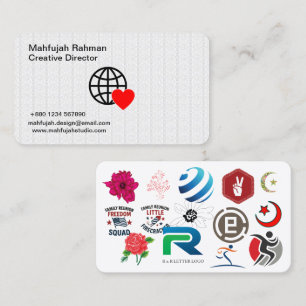 Cartes de Visite Luxueuses Minimalistes Fabric