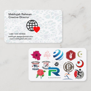 Cartes de Visite Luxueuses Minimalistes Fabric